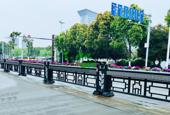 浙江长兴景观花箱护栏工程
